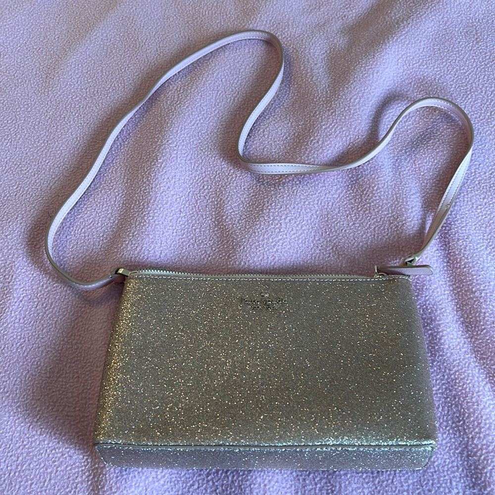 Kate Spade pink glitter purse